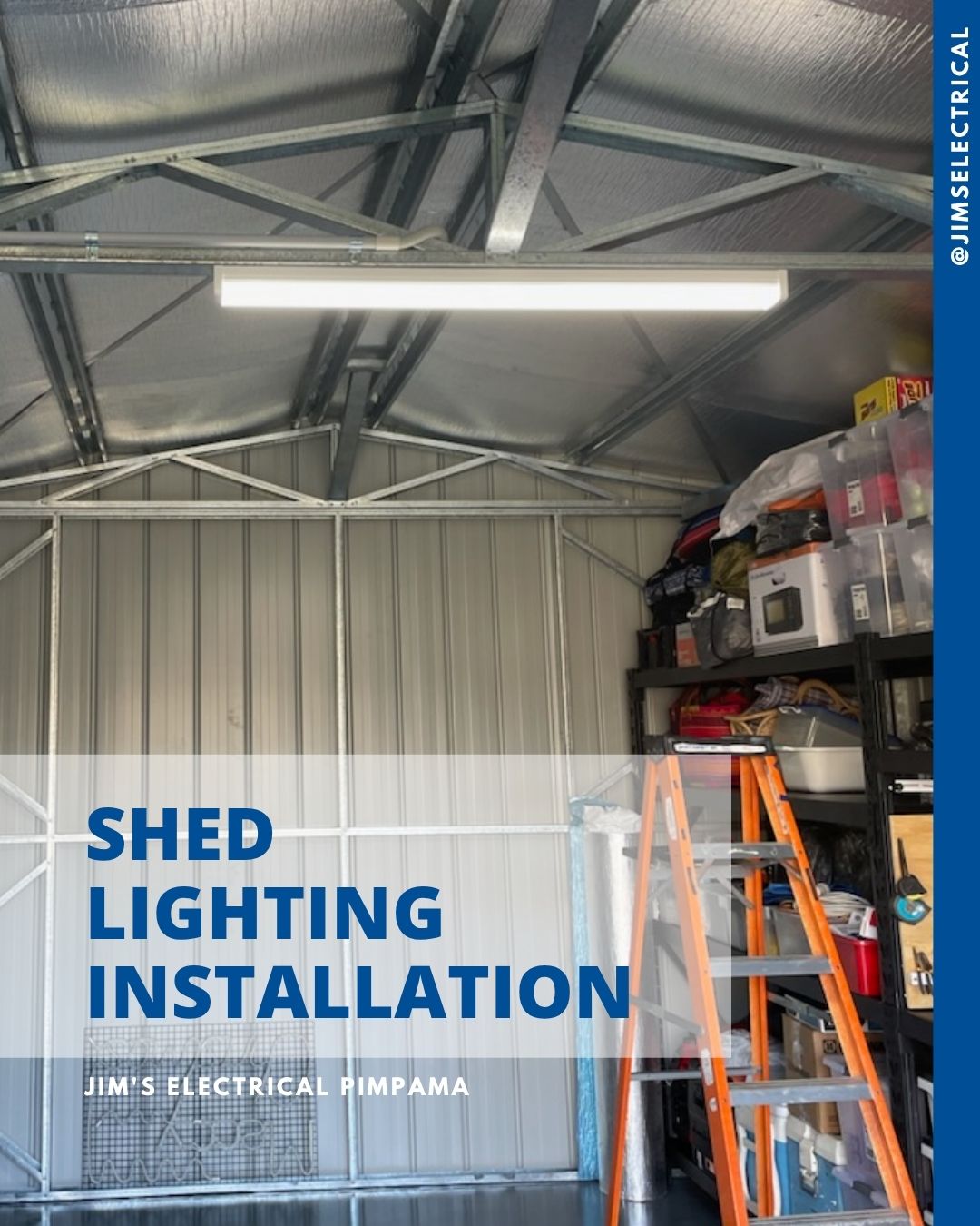 Shed Lighting Installation